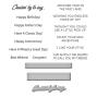 Preview: Spellbinders - Stempelset & Stanzschablone "Cruisin' By Sentiments" Clear Stamps & Dies