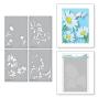 Preview: Spellbinders - Buchdrucktechnik "Daisy Trio" BetterPress Plate & Stencil