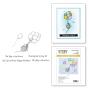 Preview: Spellbinders - Gummistempel Set "Up, Up and Away" Cling Stamp