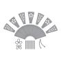Preview: Spellbinders - Stanzschablone "Fan & Bow" Dies