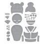 Preview: Spellbinders - Stanzschablone "Kokeshi Dolls" Dies