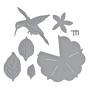 Preview: Spellbinders - Stanzschablone "Petunia and Hummingbird" Dies