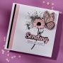 Preview: Spellbinders - Stempelset & Stanzschablone "Smiles Sentiment" Clear Stamps & Dies