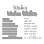 Preview: Spellbinders - Stempelset & Stanzschablone "Best Wishes Sentiment" Clear Stamps & Dies