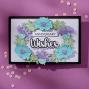Preview: Spellbinders - Stempelset & Stanzschablone "Best Wishes Sentiment" Clear Stamps & Dies