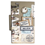 Preview: Elizabeth Craft Designs - Stempelset "Travel Journal" Clear Stamps