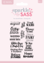 Preview: Crafters Companion - Stempelset "Too Much Sass Sentiments" Clear Stamps
