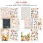 Preview: Ciao Bella - Designpapier & Stanzteile "Back to School" Junk Journal Ephemera Book A4 - 32 Bogen