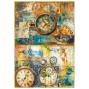 Preview: Ciao Bella - Decopatch Papier "Past Time" Rice Paper A4 - 4 Bogen