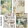 Preview: Ciao Bella - Seiden - und Transparentpapier "Time Capsule" Craftmix Mixed Paper Pack A5