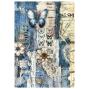 Preview: Ciao Bella - Decopatch Papier "Urban Blue Denim" Mixed Media Rice Paper A4 - 4 Bogen