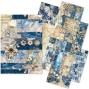 Preview: Ciao Bella - Seiden - und Transparentpapier "Urban Blue Denim" Craftmix Mixed Paper Pack A5