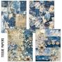 Preview: Ciao Bella - Seiden - und Transparentpapier "Urban Blue Denim" Craftmix Mixed Paper Pack A5