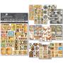Preview: Ciao Bella - Aufkleber "Grungy Tags" Mixed Media Stickers