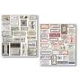Preview: Ciao Bella - Aufkleber "Vintage Scripts" Mixed Media Stickers