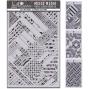 Preview: Ciao Bella - Schablone 5x8 Inch - Mixed Media Triple Layer Stencils Set "#005"