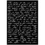 Preview: Stamperia - Schablone A3 "Writings" Stencil