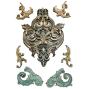 Preview: Stamperia - Gießform A4 "Frieze and Corners" Soft Mould
