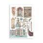 Preview: Stamperia - Washi Papier "Venice City of Art" Washi Pad 14,8x21cm - 8 Bogen