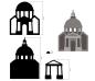 Preview: Stamperia - Holzteile "Basilica" MDF Crafty Shapes Blanks