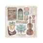 Preview: Stamperia - Aufkleber "Silent Sea" Sticker 16,5x16,5cm - 4 Bogen