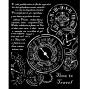 Preview: Stamperia - Schablone 20x25cm "Time to Travel" Stencil