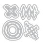 Preview: Sizzix - Stanzschablone "Roundabouts" Thinlits Craft Dies by Seth Apter