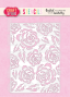 Preview: Craft & You Design - Schablone 11,1x15,4cm "Big Roses" Stencil