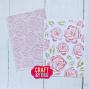 Preview: Craft & You Design - Schablone 11,1x15,4cm "Big Roses" Stencil
