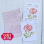 Preview: Craft & You Design - Schablone 10,5x14,8cm "Rose on the Letters" Stencil