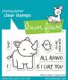 Preview: Lawn Fawn - Stempelset "Rhino-mite!" Clear Stamp