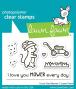 Preview: Lawn Fawn - Stempelset "I Love You Mower" Clear Stamp