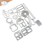 Preview: Elizabeth Craft Designs - Stanzschalone "Travel Accessories" Dies