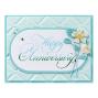 Preview: Spellbinders - Buchdrucktechnik "Happy Anniversary" BetterPress Plate