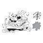 Preview: Spellbinders - Buchdrucktechnik "Steamboat Willie" BetterPress Plate & Dies