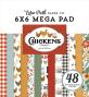 Preview: Echo Park - Designpapier "Chickens" Cardmakers Mega Pad 6x6 Inch - 48 Bogen