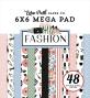 Preview: Echo Park - Designpapier "Fashion" Cardmakers Mega Pad 6x6 Inch - 48 Bogen