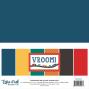 Preview: Echo Park - Cardstock "Vroom!" Coordinating Solids Paper 12x12 Inch - 6 Bogen 
