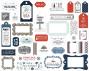 Preview: Carta Bella - Stanzteile & Anhänger "Seashore" Ephemera Frames & Tags