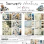 Preview: Craft OClock - Designpapier "Summer Adventures" Medium Paper Pack 8x8 Inch - 24 Bogen