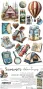 Preview: Craft OClock - Ausschneidebogen "Summer Adventures" Extra Set Trip & Adventure - 18 Bogen