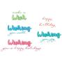 Preview: Sizzix - Stanzschablone "Take Two's, Wish Sentiment" Thinlits Craft Dies by Stacey Park