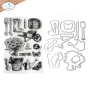 Preview: Elizabeth Craft Designs - Stempel & Stanzeschablone "Garden of Love" Stamp & Dies