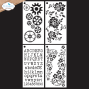 Preview: Elizabeth Craft Designs - Schablone "Journal 8" Stencil
