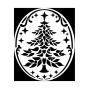 Preview: Stamperia - Wachssiegel Stempel "Christmas Tree" Wax And Seals Handle With Seal