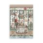 Preview: Stamperia - Washi Papier "The Owl's House" Washi Pad 14,8x21cm - 8 Bogen