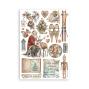 Preview: Stamperia - Washi Papier "The Owl's House" Washi Pad 14,8x21cm - 8 Bogen