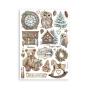 Preview: Stamperia - Washi Papier "The Owl's House" Washi Pad 14,8x21cm - 8 Bogen