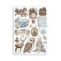 Preview: Stamperia - Washi Papier "The Owl's House" Washi Pad 14,8x21cm - 8 Bogen
