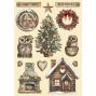 Preview: Stamperia - Holzteile A5 "The Owl's House" Wooden Shapes